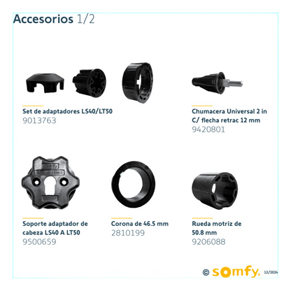 Kit de Motor Mecánico, Cableado a 4 hilos, Alimentación a 120VCA, Integrable con SHELLY2PMGEN3 o MINICENTRALIS señal RTS, Persiana de 3 ancho y alto 4 mts.