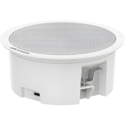 Bocina (Altavoz IP) Con Bluetooth | Montaje en Plafón | 3 Watts | No requiere amplificador | PoE+ | Entrada de alarma | Soporta Bocinas secundarias | Voceo en tiempo real | Calendarización de audios | Síntesis de Voz (TTS)