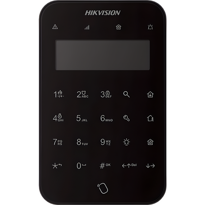 (AX PRO) Teclado Inalámbrico con Pantalla LCD para Armado y Desarmado / Color Negro / Funciones de Automatización para control de Relevadores