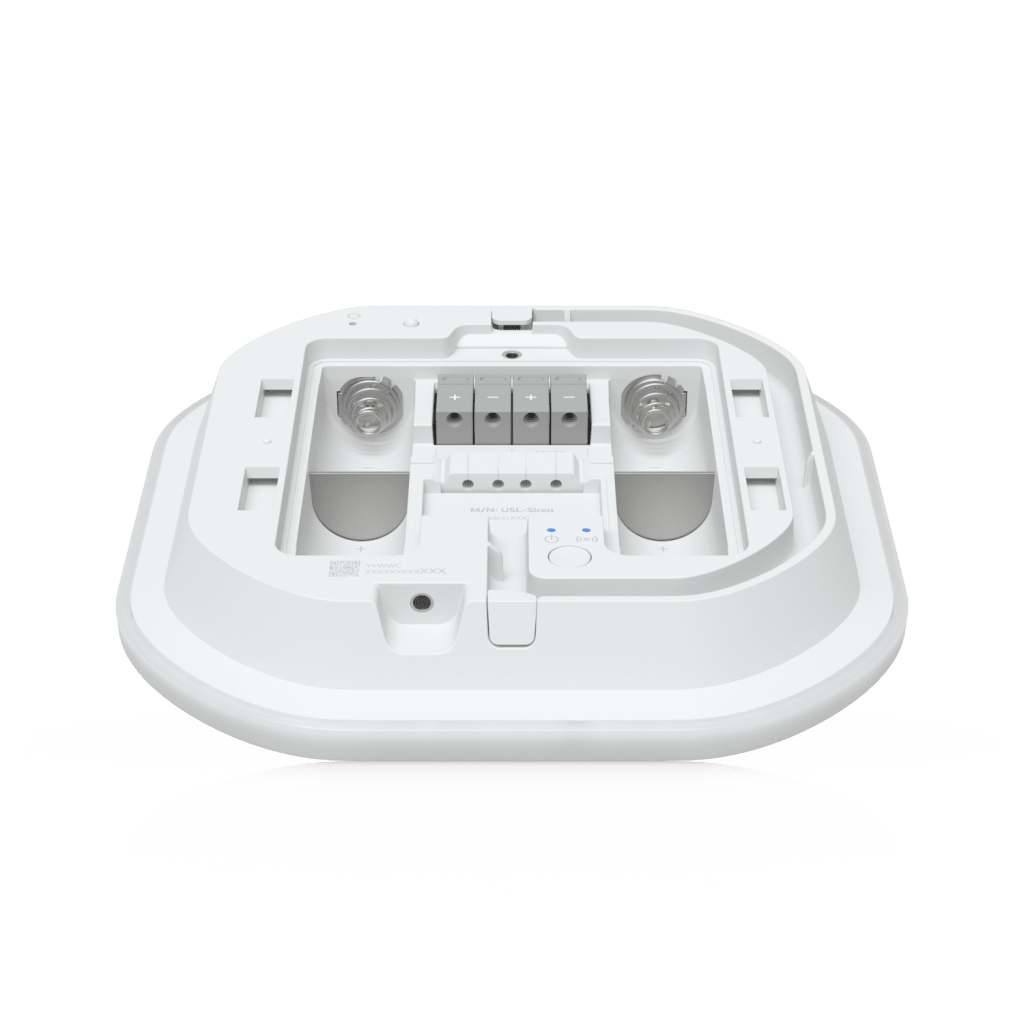 Sirena SuperLink para Exterior con Alarma de 110 dB e Iluminación LED de Emergencia, Alimentación por Batería o Entrada DC