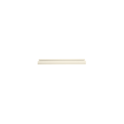 Base para canaleta T-70, de PVC rígido, con orificios perforados para montaje, 103.3 x 44.9 x 1800 mm, Color Blanco Mate