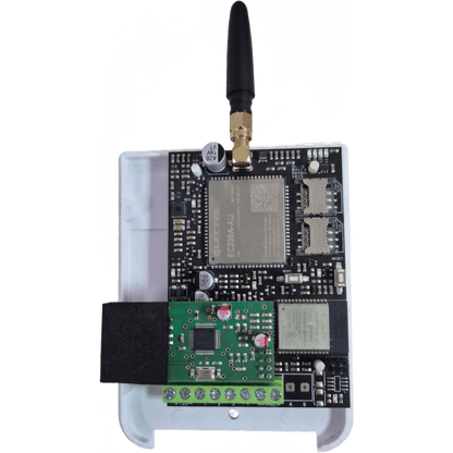 Comunicador de Alarmas MAX 4 / 2G-3G-4G-WiFi-Ethernet / Dual SIM / 4 E/S Programables / Contact ID / Compatibilidad Universal / IoT / DX Tools