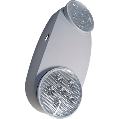 Luminaria de Emergencia LED/ Doble Cabezal Ajustable / 120-277V Dual Voltage / 90 Minutos Autonomía / 230-430 Lúmenes / ABS 5VA Retardante de Llama