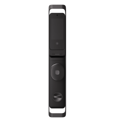 Cerradura Inteligente Multibiométrica / Reconocimiento Facial + Venas Palma + Huella Digital / Teclado Numérico + Tarjetas IC + NFC / Pantalla HD 4.5 Pulgadas / Batería Doble 4000mAh + 2500mAh / Conexión WiFi 2.4GHz / App Smart