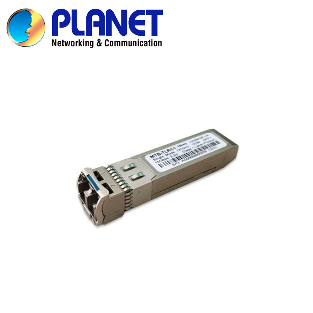 transceptor para fibra optica monomodo planet mtb-tsr2 / velocidad de transmision 10gbps / distancia de transmision 2 kilometros/ tipo de conector lc / longitud de onda 1310 nm / ddm / temperatura de operacion -40 - 85 grados celsius
