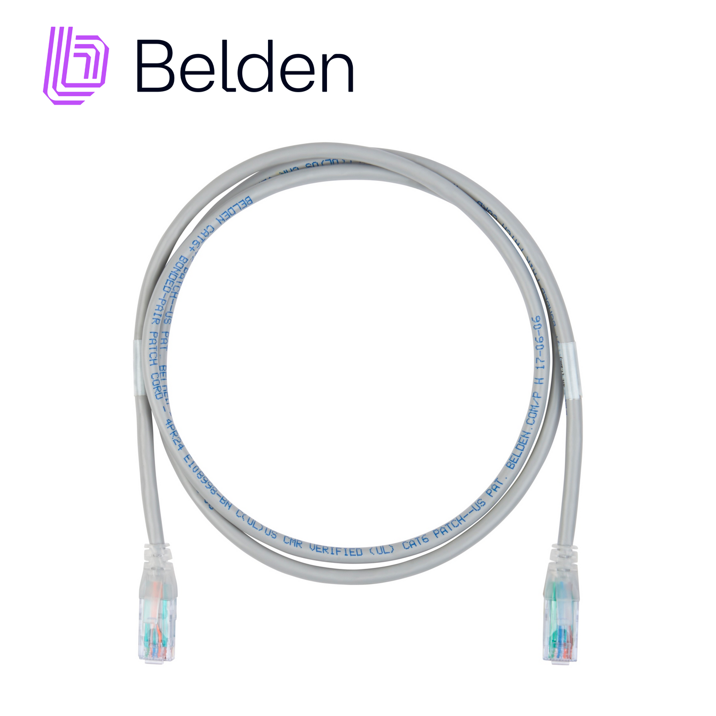 patch cord diametro reducido utp cat6+ belden c6d1100004 / interior / negro / 4 pares / 28 awg / forro pvc / cmr / 4 pies 1.2 metros metros