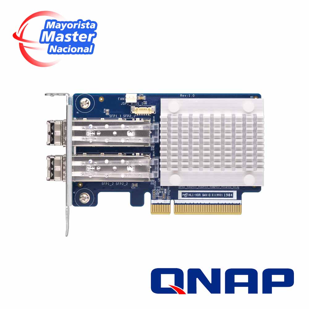 tarjeta host bus qnap qxp-32g2fc / 32g fibre channel / conectividad ultrarrapida para entornos san / incluye 2 transceptores / interfaz pcie gen3 x8 / compatible con nas qnap verificar compatibilidad