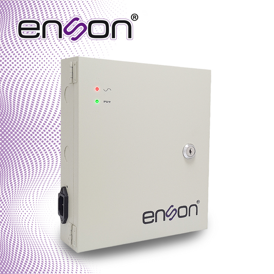 fuente de poder tipo caja enson psb-1218 12vdc 10a 18 canales de 0.5a cada uno ideal para cctv y control de acceso