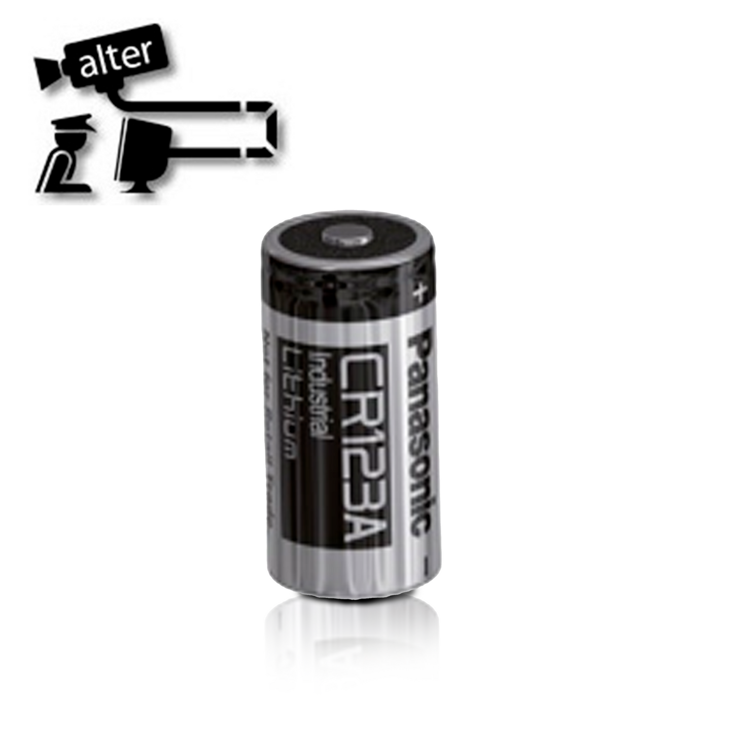 bateria litio panasonic cr123a 3v 1550mah tipo cilindro para uso en equipos de seguridad sensores y dispositivos medicos temperatura operacion -40 a 70 grados celsius