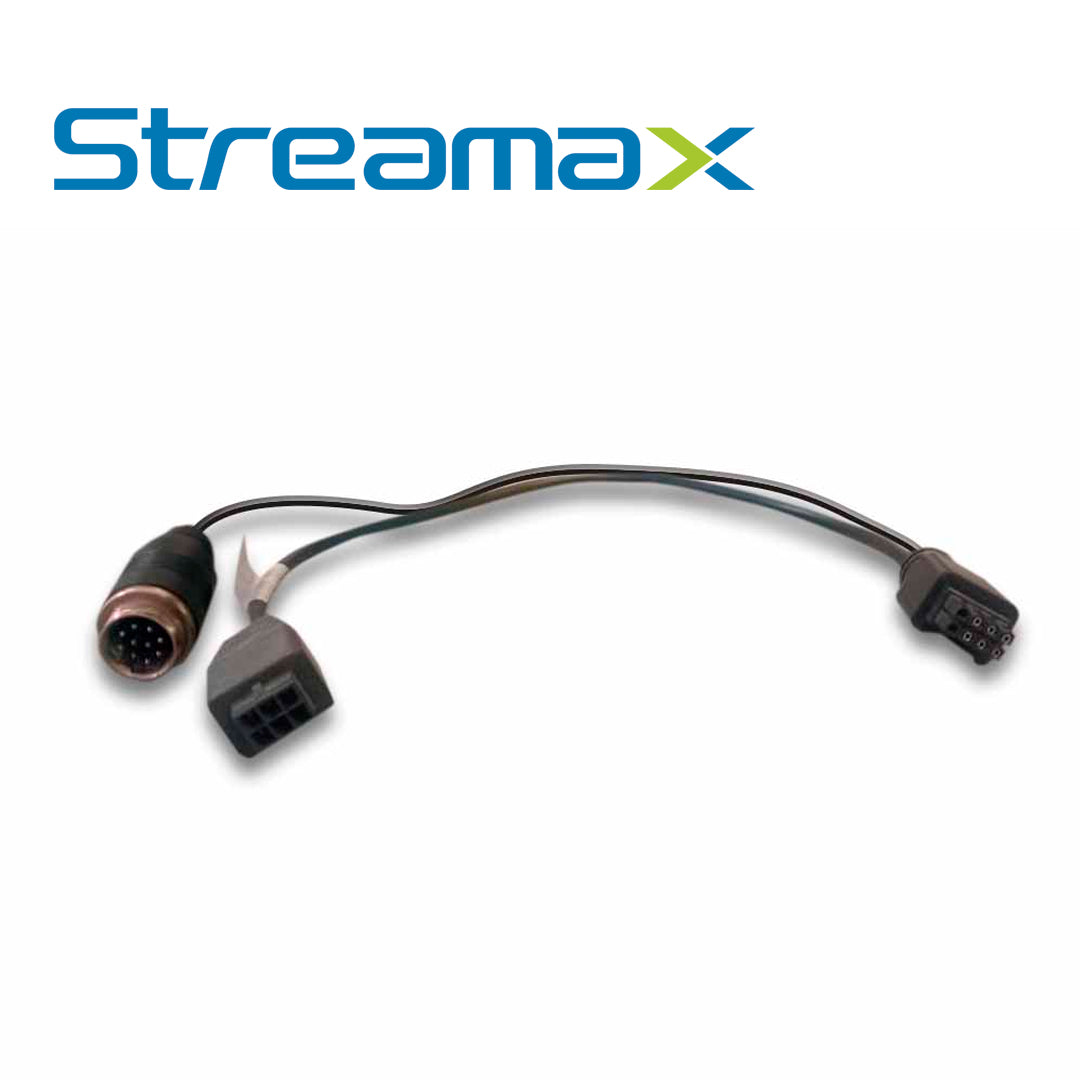 cable de salida de video streamax mm1n / 10 pines / conector r-watch para anunciador / salida de video para monitor touch / compatible con mdvrs serie m1n 2.0 con ma04kit
