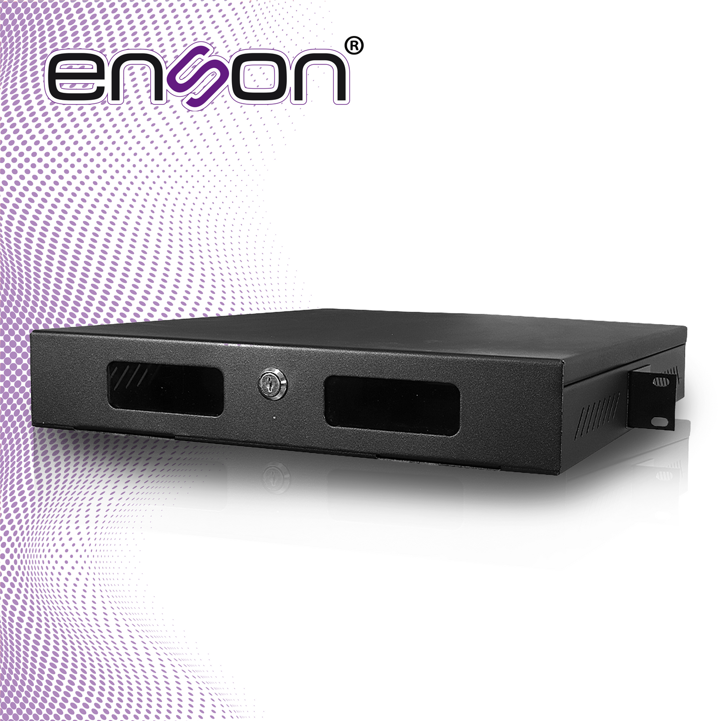 gabinete de seguridad enson lince18+ rackeable 455x420x74.5mm ideal para resguardo de grabadores meriva unv y zkteco