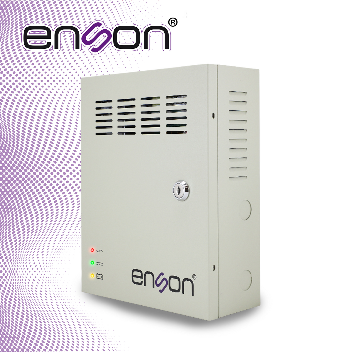 fuente de poder tipo caja enson psb-1209backup 12vdc 5a 9 canales de 0.55a cada uno y soporte de bateria de respaldo (no incluye bateria) ideal para cctv y control de acceso baterias compatibles bt412/bt712/bt912