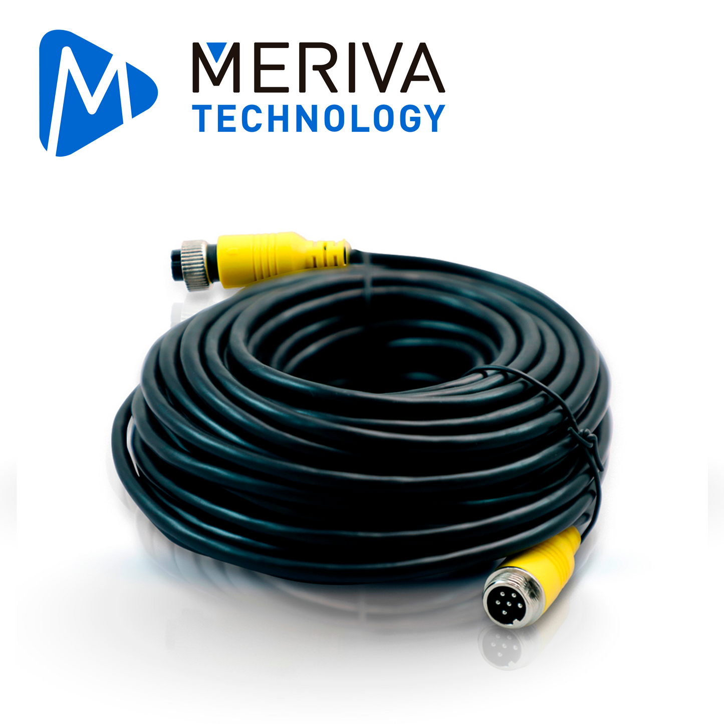 cable din de aviacion serie eco meriva technology mcbeip1150 / 6 pines / 15 metros / compatible con camaras ip