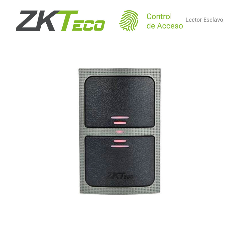 lector proximidad zkteco kr503e lector esclavo necesita conectarse a un panel compatible con paneles c3 o inbio o inbiopro lee tarjetas 125khz conexion wg
