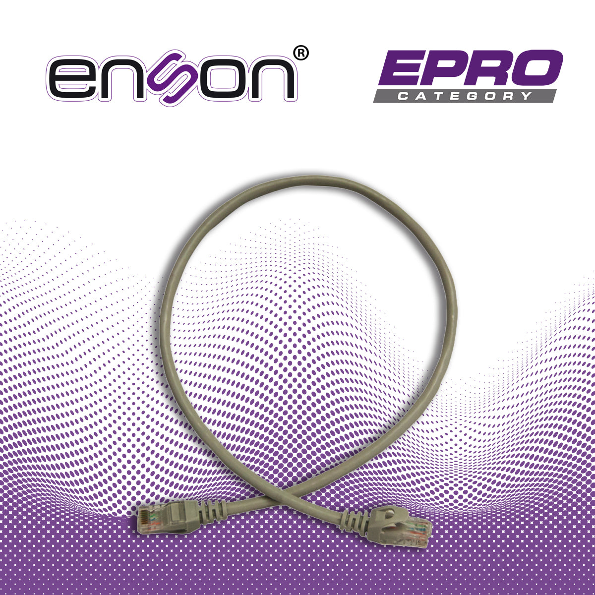 patchcord utp enson p6006g cat6 60cm gris serie epro 100-ii 100 por ciento cobre para mejor identificacion de soluciones en racks y gabinetes