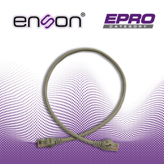 patchcord utp enson p6006g cat6 60cm gris serie epro 100-ii 100 por ciento cobre para mejor identificacion de soluciones en racks y gabinetes