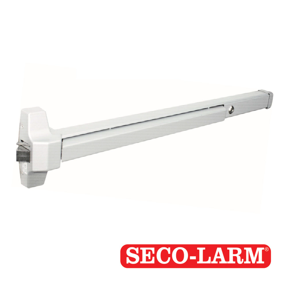 barra de emergencia para puerta de 76-122cm de ancho. equipada con pestillo muerto para mayor seguridad funcion reversible
