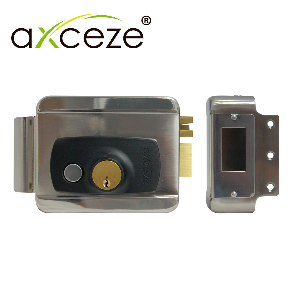 cerradura electrica de sobreponer para puertas derechas axceze ax-slock para puertas con apertura interna