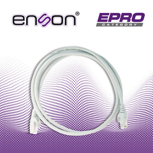 patchcord utp enson p6012g cat6 120cm gris serie epro 100-ii 100 por ciento cobre para mejor identificacion de soluciones en racks y gabinetes