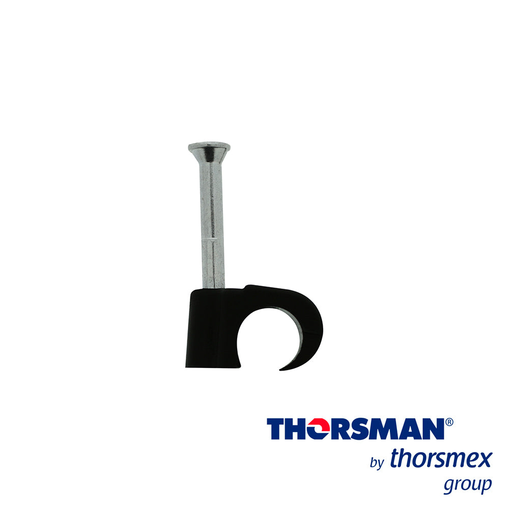 grapas reforzada sujethor thorsman 3103-00301 tc 7-10 rc 1pulg caja /100pzas negro ideal para cable utp clavo galvanizado grapa de polietileno resistente al impacto corrosion humedad y climas extremos
