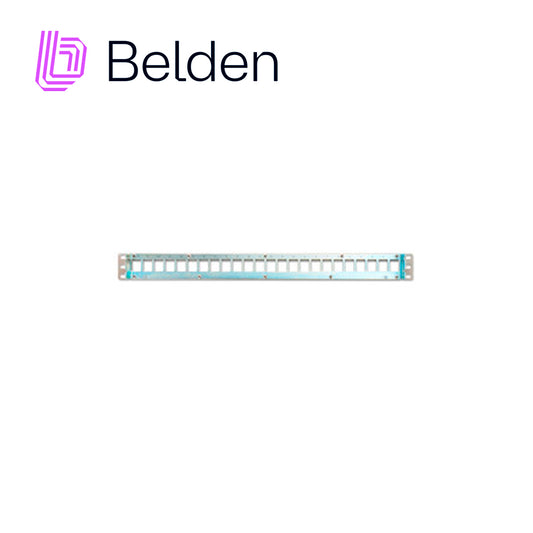 patch panel modular blindado ax104563 belden 24 puertos 1 ur titanium (vacio) keyconnect