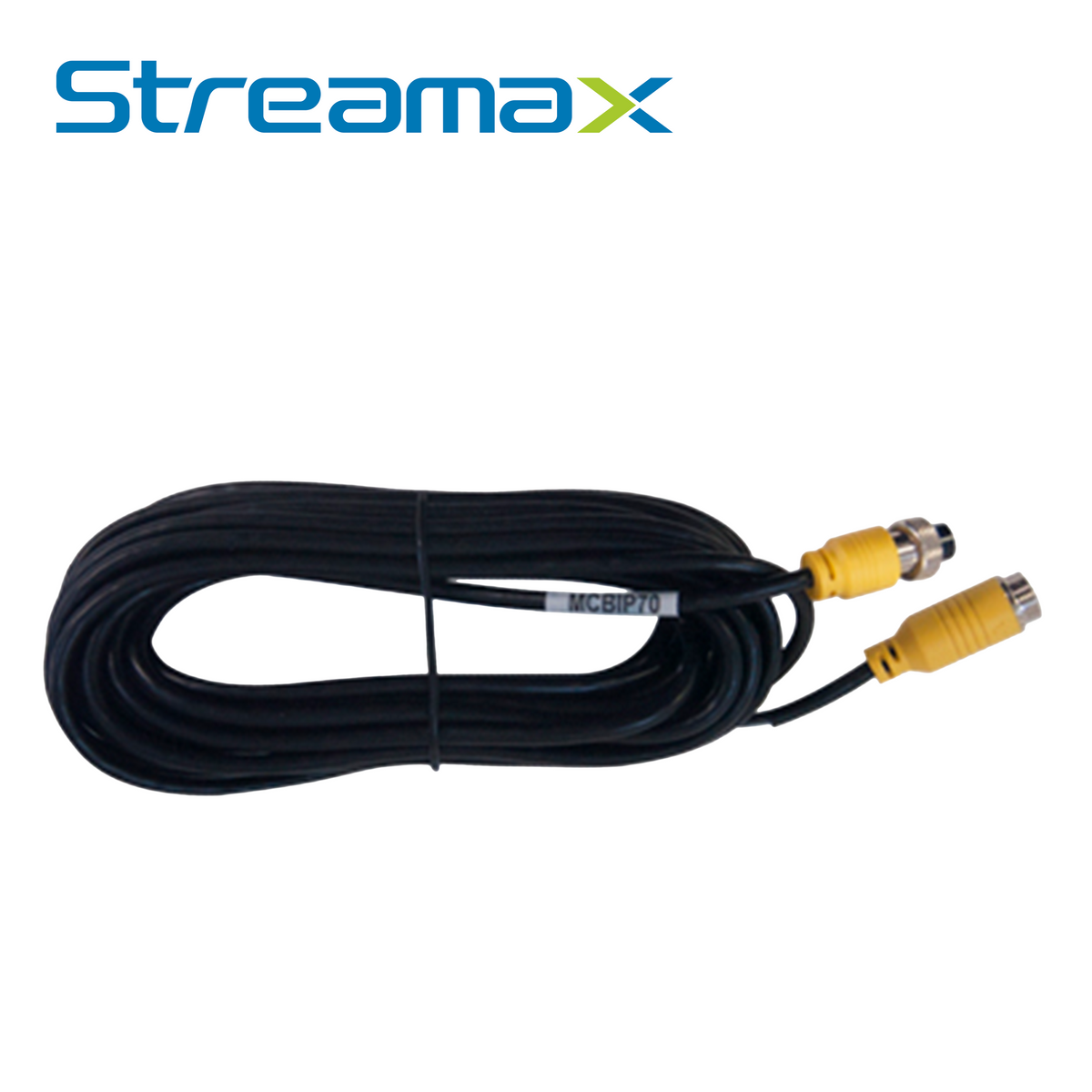 cable din de aviacion streamax mcbip70 / 6 pines / 7 metros / compatible con camaras ip