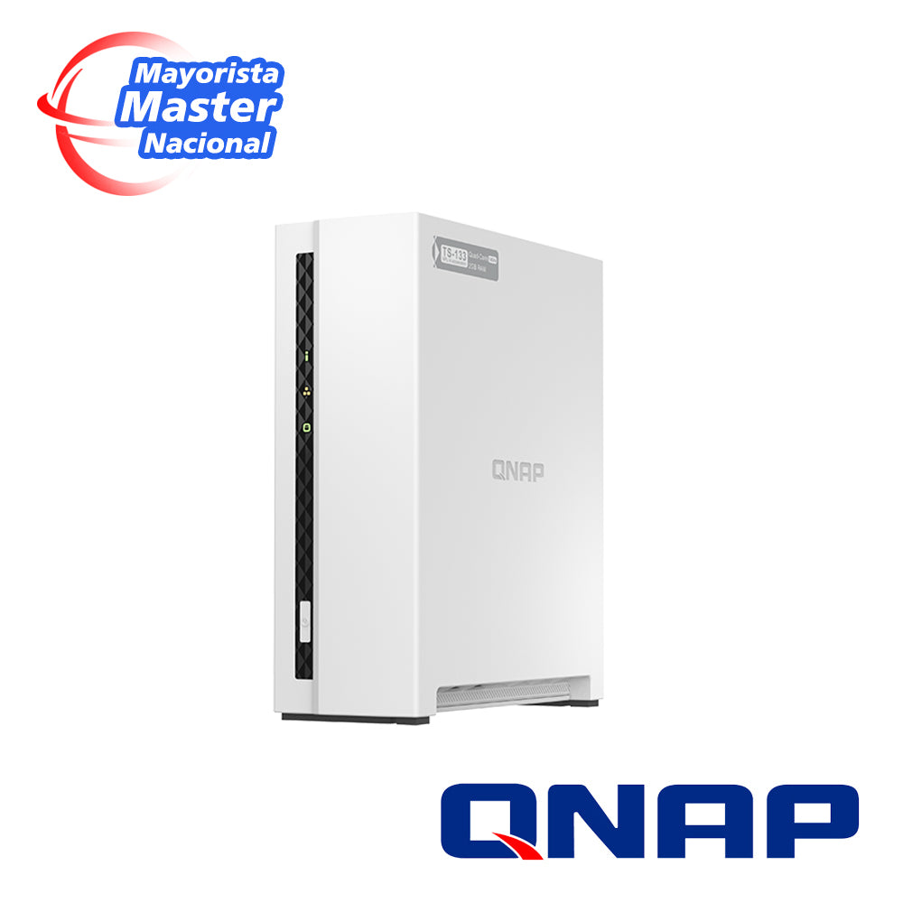 nas qnap ts-133 1 bahia procesador arm cortex a55 de cuatro nucleos para aplicaciones de uso personal para compartir y respaldar datos en la nube
