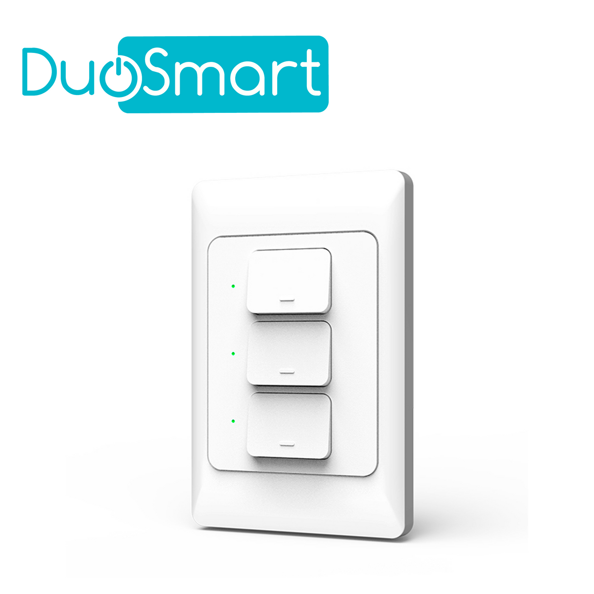 switch apagador wifi 2.4 ghz duosmart a31 / 3 botones-unidades / compatible con alexa y google home / temporizadores / escenas de automatizacion / cable neutro opcional