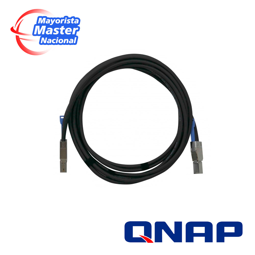 qnap cab-sas20m-8644 mini sas 12g cable (sff-8644) 2.0m