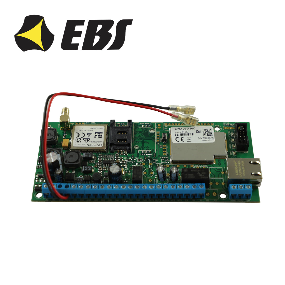 comunicador ip-gsm 4g universal ebs epx400-a30c. app integrada sin costo. compatible con paneles resideo dsc paradox.