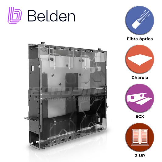 panel de conexion belden ecx-02u / 2ur / 4 cassettes / 2 frames