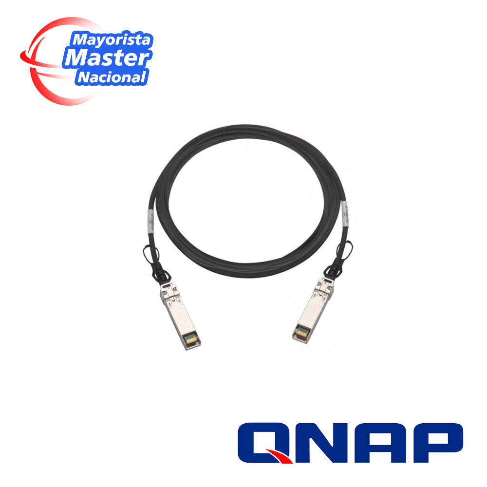 qnap cab-dac30m-sfp28 sfp28 25gbe twinaxial direct attach cable 3.0m