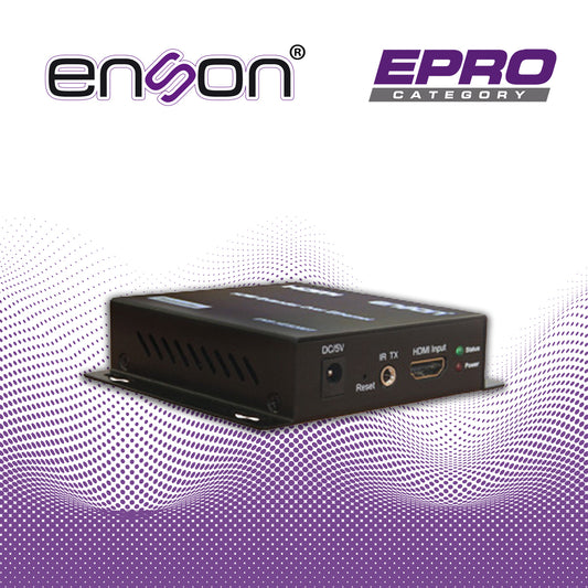 extensor hdmi enson ens-he8200t modulo transmisor ideal para soluciones de transmision de video y audio por protocolo ip uno a varios requiere modulo receptor ens-he8200r