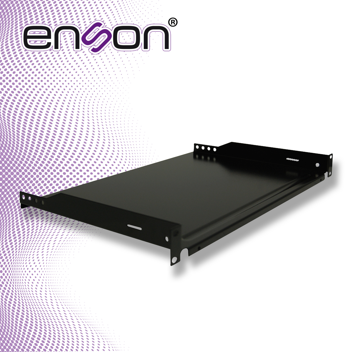 charola para rack enson ens-rtr1u fijacion frontal a dos puntos solida de 1 unidad de rack compatible con racks y gabinetes enson