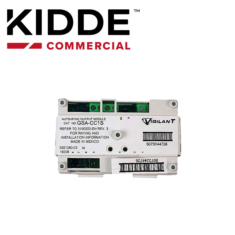 modulo control para nacs gsa-cc1s kidde / incluye generador de tono de llamada / para conmutar una sola señal o circuito de audio / sincronizacion estroboscopica