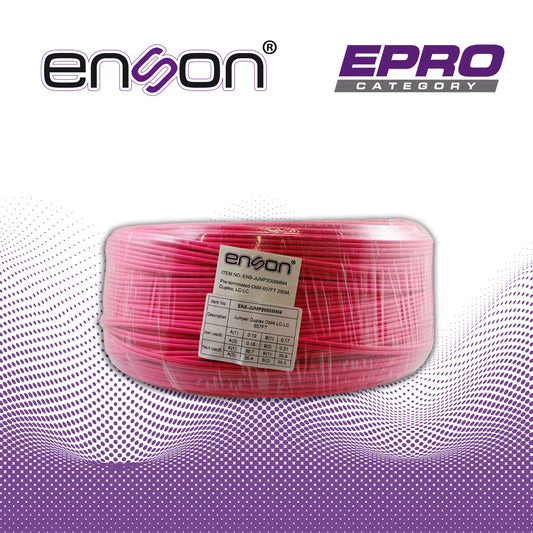 fibra optica enson ens-jump2000mm4 de 200 metros multimodo om4 armada y terminada
