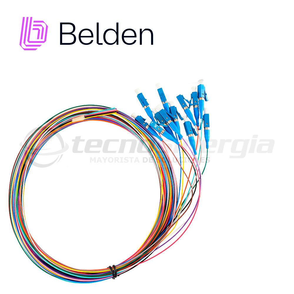 kit pigtail fibra belden ftslc900pr12 monomodo lc simplex os2 incluye 12pzas