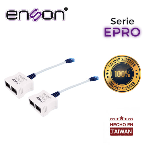 kit 2x epro-t2 de duplexores para transmitir 2 nodos por un solo cable soporta poe enson epro-t2
