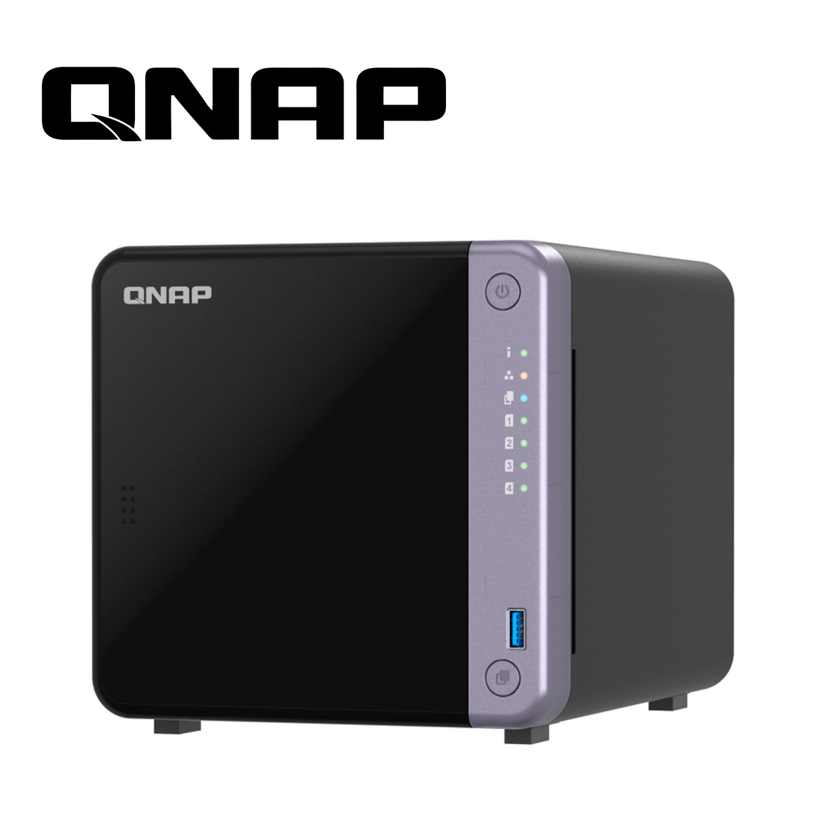nas qnap ts-432x-4g-us – servidor nas de 4 bahias con procesador quad-core arm 2.0ghz / 4gb ddr4 / puerto 10gbe sfp+ / puerto 2.5gbe / ranura de expansion pcie gen3 / cifrado por hardware