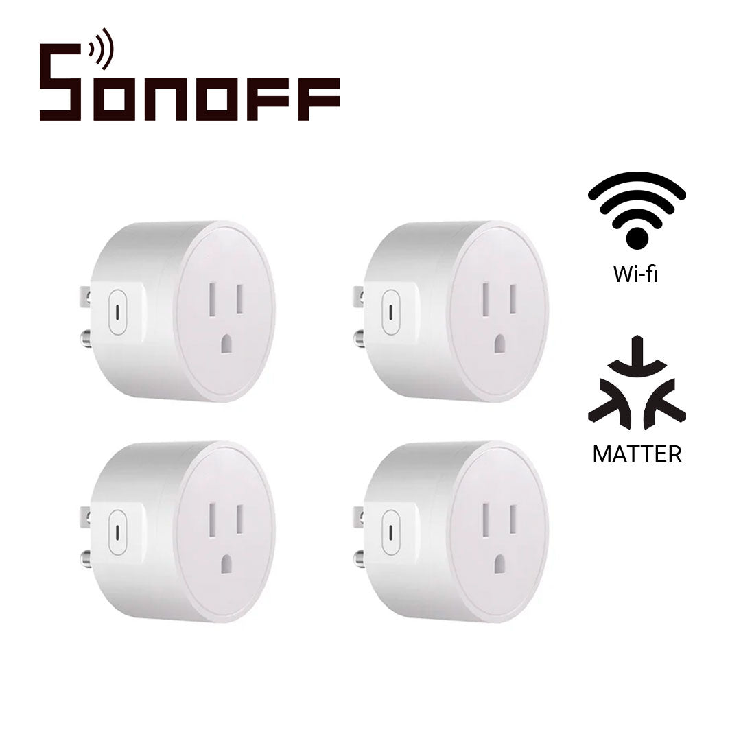 contacto on/off sonoff s41stpb /paquete de 4 piezas /matter/ wifi/ soluciones smart home / compatible con google home/ alexa / apple home / home assistant