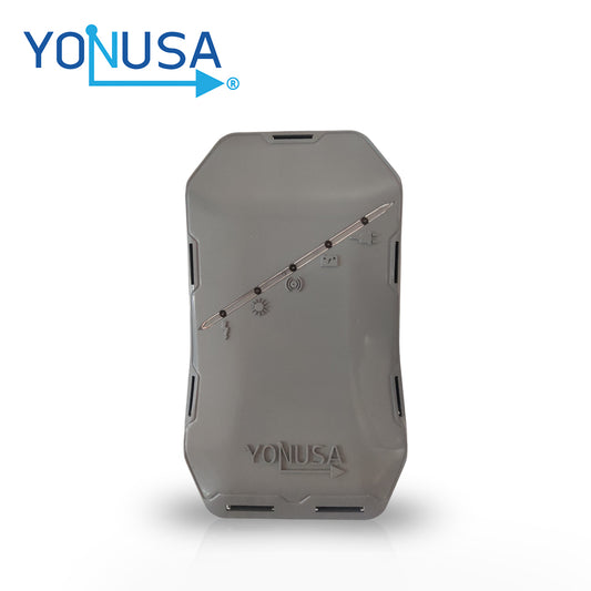 energizador para cerca electrificada hs yonusa. cubre 500 metros lineales o 100 metros en 5 lineas. incluye control remoto (encendido / apagado). compatible con modulo wifi yonusa.