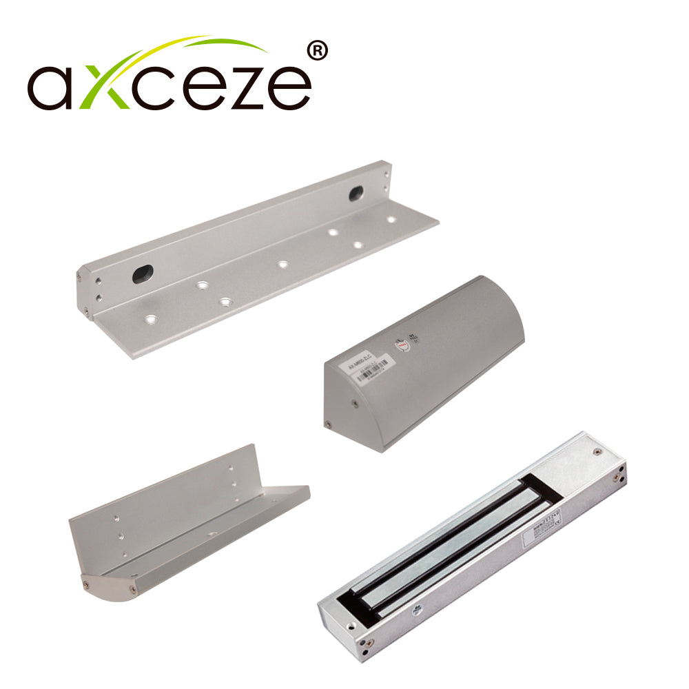 mlc620 kit con 1x chapa magnetica ax-m620l + 1x bracket tipo zlc ax-m620-zlc para puerta de madera o metal