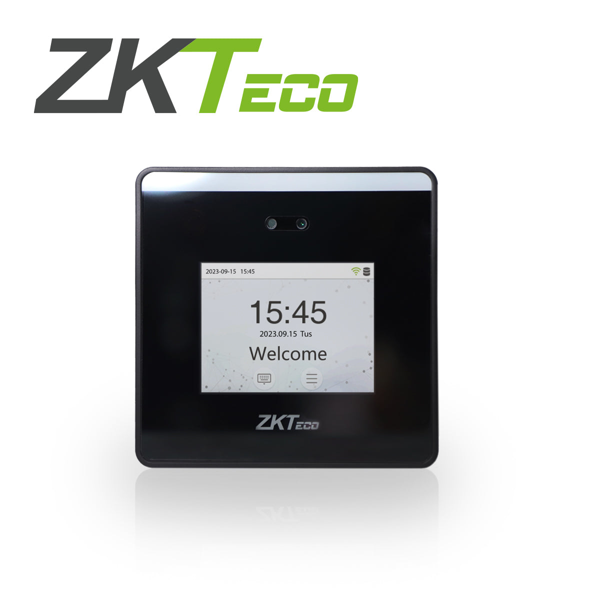 terminal de asistencia con reconocimiento facial visible light zkteco horus tl1 pro capacidad de 800 rostros 100 000 eventos comunicacion wifi tcp/ip equipado con salida de relevador compatible con biotimepro