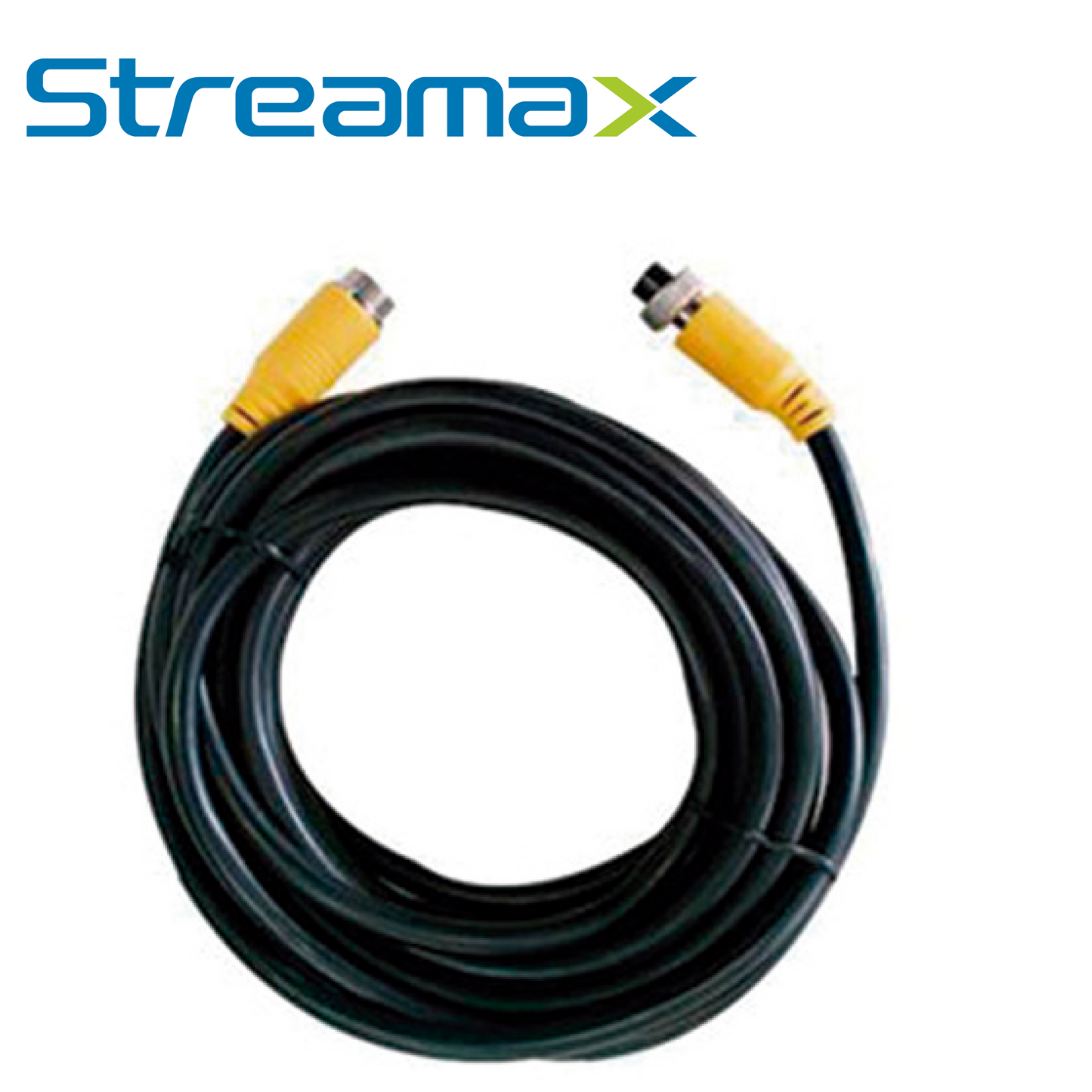 cable din de aviacion streamax mcbl190 / 4 pines / 19 metros / compatible con camaras ahd