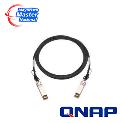cable direct attach twinaxial qnap cab-dac15m-q28 / qsfp28 100gbe / longitud 1.5m / compatible con nas y tarjetas de red 100gbe
