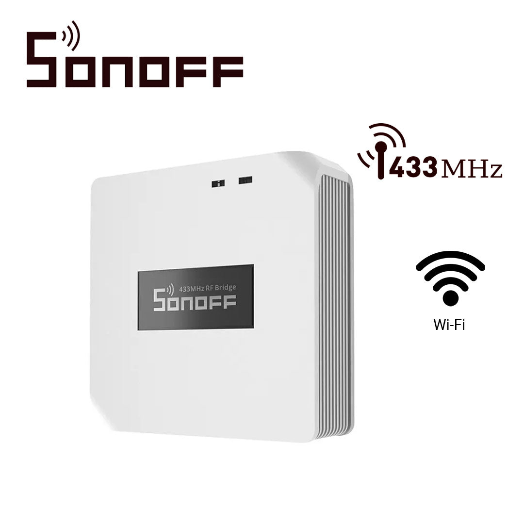 comunicador rf sonoff rf bridger2 inalambrico wifi compatible con alexa/google home/nest/ifttt wifi 2.4ghz compatible con hasta 64 dispositivos rf 433 mhz