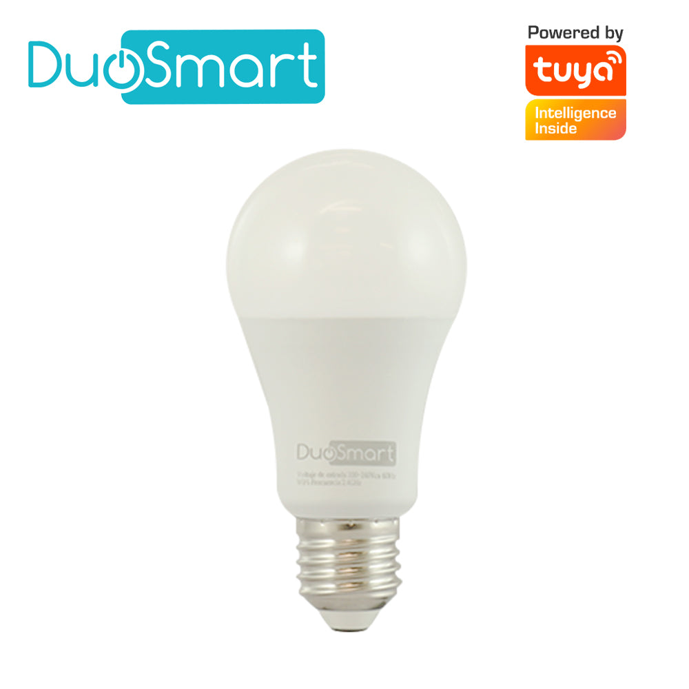 foco inteligente multicolor rgb wifi 2.4ghz duosmart s10 compatible con alexa y google home con temporizadores compatible con escenas de automatizacion en conjunto con otros dispositivos