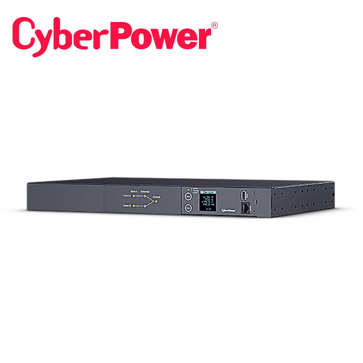 pdu cyberpower pdu24002 medible para distribucion de energia 10 contactos nema 5-15r 1ur 16 amp 120 vca puerto de conectividad rj45