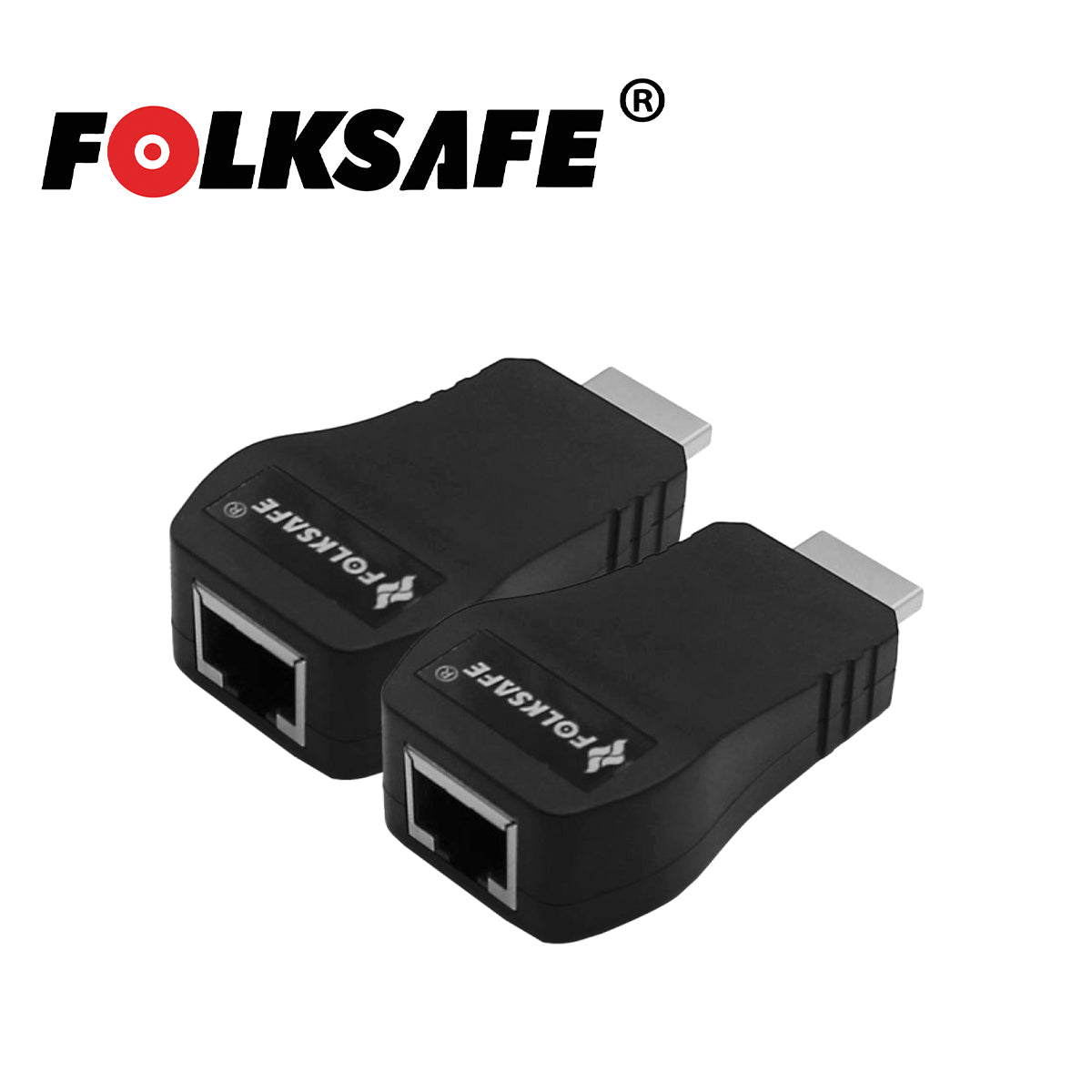 extensor hdmi fs-hdp2000 folksafe transmisor y receptor pasivo hasta 30m con utp cat5e / extencion de señal hdmi hasta 1080p facil de instalar y manipular