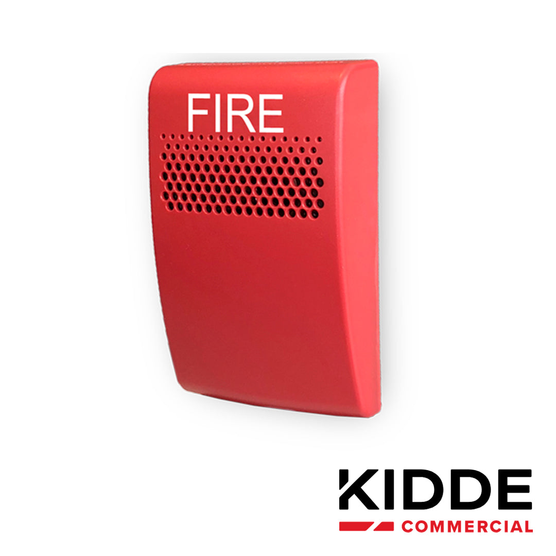 sirena de pared compacta marca kidde. modelo eg1arf compatible con los paneles vs1 y vs4